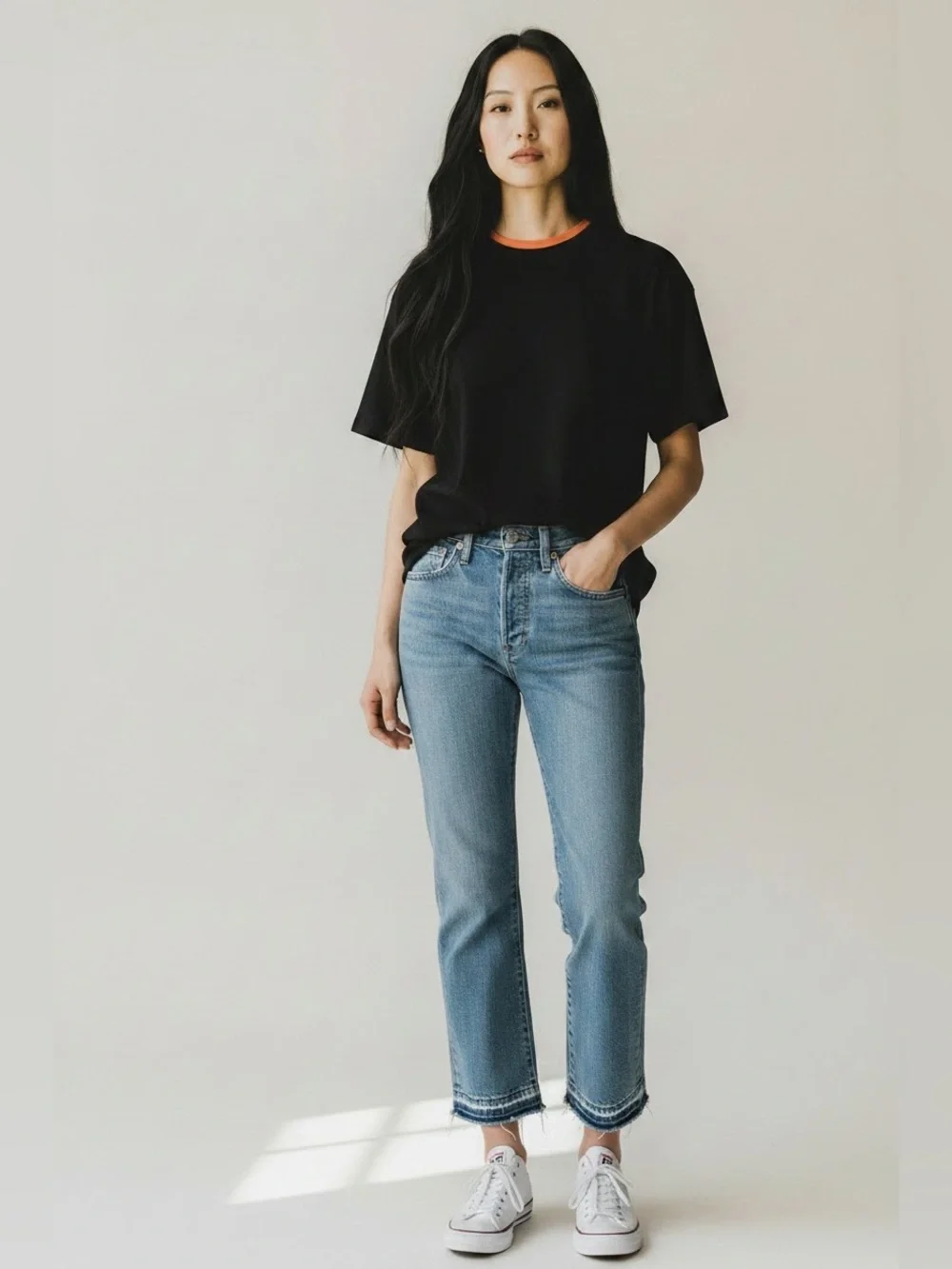 Levi's TURNED ON ME Wedgie Straight Crop Jeans